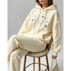 <span class=keywords><strong>Sudadera</strong></span> con Capucha Casual para Mujer, Personalizada con Logotipo, <span class=keywords><strong>de</strong></span> Alta Calidad, al por Mayor, Adecuada para Otoño e Invierno, Estilo Holgado - Product Image 3
