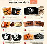 Couvercle jetable isolant pour tasses à café et thé au lait, accessoires pour tasses en papier couché et carton, édition Spécial Fête de Saint-Yan