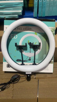 Ring Light dengan Tripod Stand 14 Inch LED Ringlight Kit dengan Penyangga Ponsel, Suhu Warna Dapat Diatur, Pencahayaan Lingkaran
