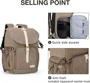 Free Sample <b>Camera</b> <b>Backpack</b>, DSLR SLR Waterproof <b>Camera</b> Bag <b>Backpack</b>, Anti-Theft Photography <b>Backpack</b> with 15 4Inch Laptop - Product Image 4