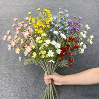 Zijden Kunstmatige Vloeiende Sterrenhemel Kleine Wilde Chrysanten Kleine Bloemen UV-bestendig voor Bruiloften Feestdagen Decoraties