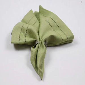 Servilletas de Lino Bordadas de Lujo, Elegantes Servilletas Decorativas de Tela para Mesa - Product Image 1