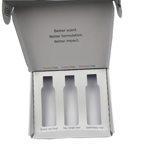 Caja de embalaje de cosméticos corrugado con logotipo impreso personalizado e inserto - Product Image 3