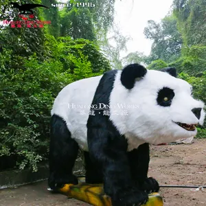 Décoration de Zoo robot animaux animatroniques modèle de Panda animatronique grandeur nature