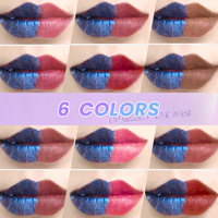 Rouge à Lèvres Liquide Mat Longue Tenue Effet Peel-Off, Teinte Éclatante, Imperméable, Anti-transfert