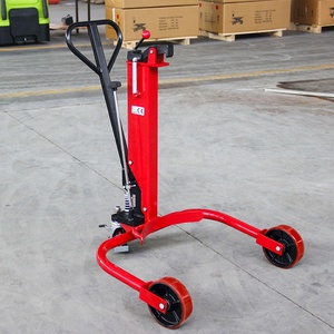 철제 및 플라스틱 오일 드럼 운반 카트 수동 유압 지게차 이글 비크 핸드 푸시 적재/하역 도구 - Product Image 4