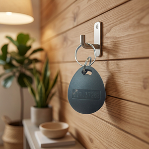 Porte-clés intelligent NFC personnalisé, étanche, 13,56 MHz, 1K, en plastique, pour réseaux sociaux - Product Image 2