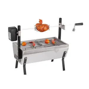 Niedriger Preis Chicken Rotis serie Machine Charcoal Bbq Roti serie Grill