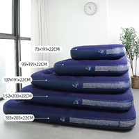 Camping Blow Up Air Matelas Pleine Taille Gonflable Pliable Air Lit Floqué haut