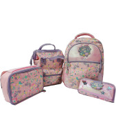Sac à dos multi-usage en polyester 600D avec fermeture éclair, imperméable, impression intégrale, sacs de dessin animé mignons pour filles