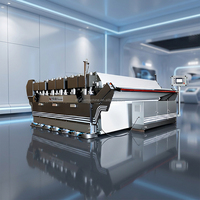 Machine automatique à quatre têtes pour la production du cuir, machine à estomper le cuir par vibration, machine à ramollir le cuir