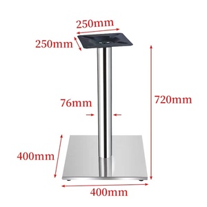 Nhiệm Vụ Nặng Nề Kim Loại Đồ Nội Thất Chân Trọng Lượng Nhẹ Sắt Bên Trong Bàn Rỗng Chân Dễ Dàng Cài Đặt Nhà Hàng Bảng Cơ Sở - Product Image 3