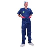 Uniforme Quirúrgico SMS de Diseño Personalizado, 30-45g, Conjunto de Uniforme Médico Unisex para Uso Hospitalario, Marca Raytex, Tallas S-XXXL