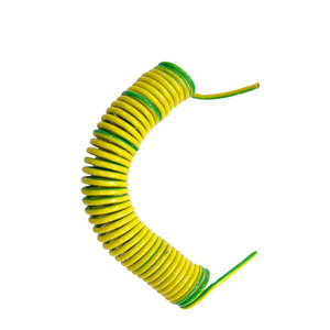 Cable Telefónico Plano de TPU de un Solo Núcleo, Amarillo y Verde, para Interiores, Longitud Personalizable - Product Image 1