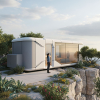 Moducube Maison capsule spatiale mobile de luxe Maison modulaire Maison préfabriquée Tiny Bungalow avec cuisine et salle de bain complètes