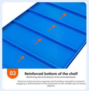 Étagères de stockage multi-niveaux légères à 4-5 niveaux, en acier angulaire anti-corrosion, empilables - Product Image 4