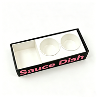 Boîtes personnalisées en carton recyclable pour sauces, style sauce à tremper, pour hamburgers et poulet frit – Personnalisation usine