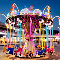 Manège de Fête Foraine : Chaise Volante pour Enfants, Manège d'Extérieur à 16 Places, Jeu de Chaises Volantes à Vendre