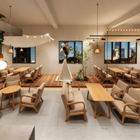 Meubles de restaurant, ensemble table et chaises pour café, canapé commercial en bois massif avec éponge haute densité pour cafés, salons de thé