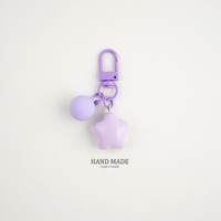 Porte-clés en résine étoile pentagramme mignon, porte-clés cœur lumineux pour filles, accessoires pour sac à dos, étui pour écouteurs et pendentifs, cadeaux pour couples