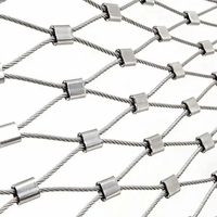 Çanta için 1.5mm/2 mm yüksük halat örgü paslanmaz çelik kablo ağı