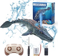 2022 nouveau RC dinosaure jouets télécommande Mosasaurus Simulation plongée jouets RC bateau avec lumière et eau de pulvérisation pour piscine