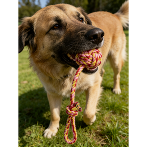 Giocattolo Sostenibile in Corda per Cani, Gioco da Masticare con Palla in Corda - Product Image 4