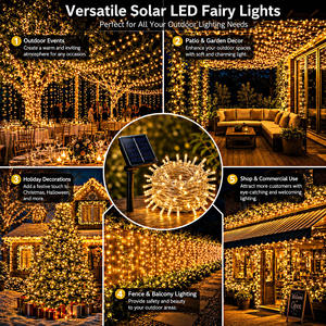 <span class=keywords><strong>Guirlande</strong></span> lumineuse <span class=keywords><strong>solaire</strong></span> d'extérieur IP65, étanche, 30 LED, <span class=keywords><strong>guirlande</strong></span> lumineuse féerique, lumières de Noël, décoratives - Product Image 4