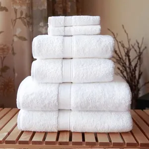 100% Cotton Hand Face Towel Set Hotel Bath Towels