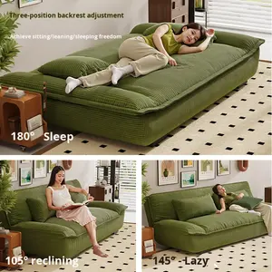 Sofá de Dos Plazas de Tela, Diseño Moderno y Simple, Funda Extraíble y Lavable para Salas de Estar Pequeñas, Dormitorios y <span class=keywords><strong>Apartamentos</strong></span> - Product Image 2