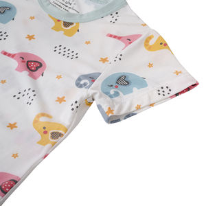 Body de manga corta de LICRA de bambú personalizado para bebé, mono de bebé para niño y niña, pelele para ropa de recién nacido - Product Image 4