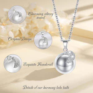Campanella dei Desideri Changda con Ali d'Angelo, Chiamatore Messicano Bola, <span class=keywords><strong>Ciondolo</strong></span> Collana Armonica per Gravidanza - Product Image 6
