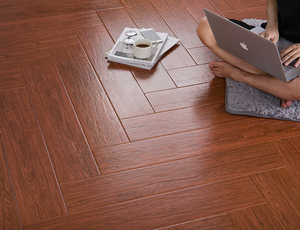 Azulejos Decorativos de Madera para Piso, Color Marrón, Textura de Madera, Azulejos de Pared de 150*900 mm, Azulejos de Porcelana con Aspecto de Madera para Piso - Product Image 6