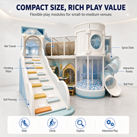Équipement de centre de divertissement familial : Labyrinthe d'aventure, grande piscine à balles, tunnel tubulaire, rampe d'escalade, zone de vision pour opérateur, centre commercial, plastique