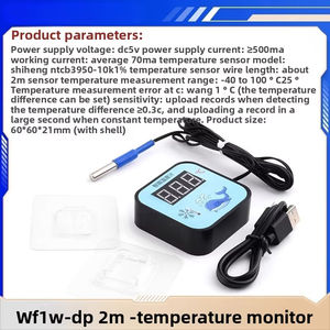Sensor suhu koneksi mikro ponsel Wifi Remote dengan layar lemari es ikan termostat surya WF1W-DP - Product Image 5