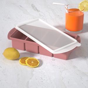 Vente chaude Moules à glaçons en silicone flexible de qualité alimentaire sans BPA, bacs à glaçons durables avec couvercle - Product Image 3