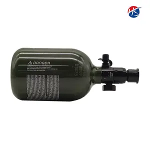 62/3000 HPA Black Paintball Air Tank - M3 Regulator 62Ci 3000PSI Compressor Air Tanks