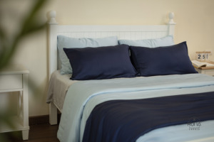 Bedding Collection Prussian <b>Blue</b> <b>Duvet</b> case Modern <b>Duvet</b> <b>Cover</b> Anti-Allergy Smooth Cooling Custom <b>Size</b> <b>King</b> Queen Twin - Product Image 2