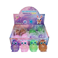 Jouet Squishy Hibou Anti-stress à Rebond Lent, Simulation Animale, Décompression, Cadeau pour Garçons, Texture TPR Maltose