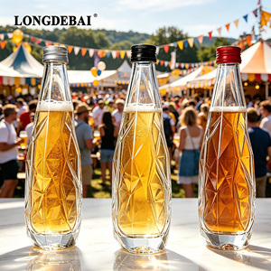 Botella de Vidrio Transparente de Forma Irregular de 350ml, 500ml, 750ml para Licores, Whisky, Vodka, Tequila, con Tapa de Rosca, Venta al Por Mayor Personalizada - Product Image 6
