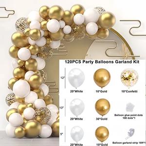 Meilleure Vente Ensemble de Ballons Décoration Mariage Anniversaire <span class=keywords><strong>Arche</strong></span> de Ballons Or - Product Image 2