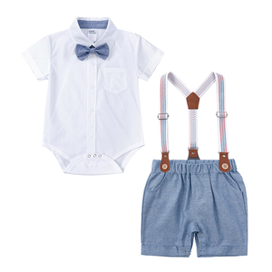 Kids Tales Kleinkind Jungen Kleidungsset Lässige Baumwoll-Outfits Neugeborenen Bekleidungssets Sommer-Anzüge für Säuglinge Festliche Kleidung - Product Image 4
