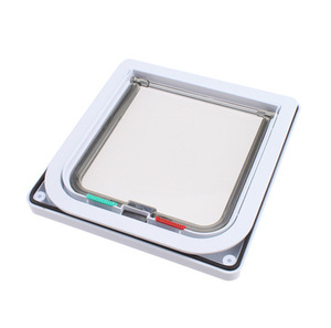 Vente chaude résistant aux intempéries magnétique 4 voies serrure Pet chat rabat <span class=keywords><strong>porte</strong></span> pour chats et chiens - Product Image 6