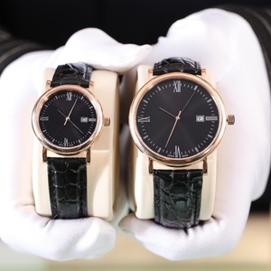 Reloj de Lujo de Alta Gama para Hombre, Movimiento de Cuarzo de Precisión, Correa de Cuero con Patrón de Cocodrilo, Espejo de Zafiro Curvo - Product Image 6