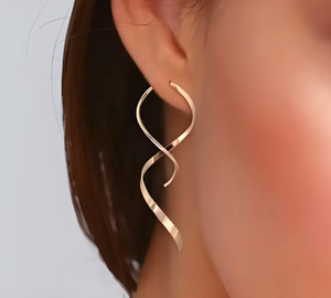 New Arrival Handmade Spiral 925 Sterling <b>Silver</b> <b>Earring</b> <b>for</b> <b>Women</b> Trendy Summer Jewelry <b>for</b> Couples and Love Gifts - Product Image 1