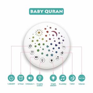 Cadeau d'Apprentissage Enfant Ramadan, Haut-parleur <span class=keywords><strong>Coran</strong></span> Musulman Poupée Contrô<span class=keywords><strong>le</strong></span> Tactile Lavable Microphone Intégré Alimentation USB Textiles Pelucheux - Product Image 3