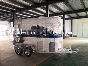 Remolques de viaje de flotador de carga recta de fabricación profesional Flotadores de carro de caballos de fibra de vidrio estándar de Australia 2 para viajes - Product Image 4