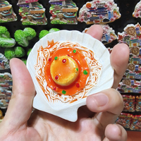 Aimant décoratif pour réfrigérateur Objet miniature Souvenir Aimants de réfrigérateur en résine alimentaire 3D personnalisés