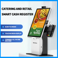 Kiosque de paiement interactif en libre-service HongNuo 21,5 pouces avec lecteur de carte NFC, scanner QR, kiosque de commande automatique pour solution de restaurant