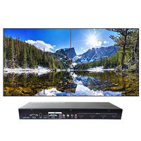 TV LCD Dinding 3.5mm Bezel 55" 65" Definisi Tinggi ODM Performa Tinggi untuk Pameran